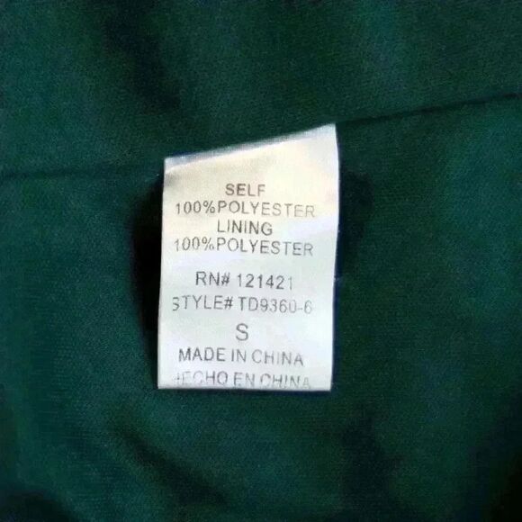 Ellison Green Floral Paisley Chiffon Midi Dress 3/4 Sleeves V-Neck Size Small - Picture 8 of 8